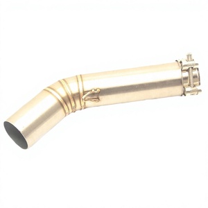 Tubo de escape para motocicleta Suzuki de 12 pulgadas, curvas modificadas de acero inoxidable para GSXR1000 GSR750 K6 K7 K8 - Product Image 4