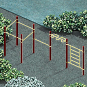 Para EQUIPO DE Fitness al aire libre de acero certificado TUV, <span class=keywords><strong>barras</strong></span> paralelas dobles, patio de recreo, barra de <span class=keywords><strong>Calistenia</strong></span> desigual - Product Image 5