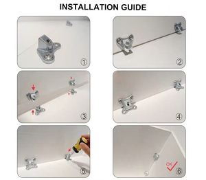 Tủ Doanh nối bướm hình dạng góc chân đế 90 độ góc Brace Kệ Bracket - Product Image 6