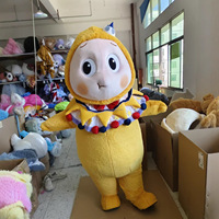 Costume gonflable de personnage de dessin animé en forme d'étoile, avec accessoires de tête, pour spectacle de marche, modèle Bébé Gras Jaune