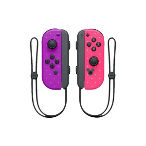 Pengontrol pro saklar nirkabel merah muda, Joystick BT getaran joystick Joy con gamepad untuk nintendo switch