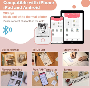 <span class=keywords><strong>Phomemo</strong></span> <span class=keywords><strong>T02</strong></span> foto de bolsillo térmico sin tinta pegatinas Mini <span class=keywords><strong>impresora</strong></span> de mano inalámbrica máquina para hacer etiquetas mini <span class=keywords><strong>impresora</strong></span> portátil - Product Image 2