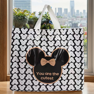 Bolsos de Mano de Lujo de PE con Diseño de Mariposa <span class=keywords><strong>Mickey</strong></span> en Varios Estilos para Mujer, Bolsas de Compras de HDPE Ecológicas e Impermeables con Asa - Product Image 1