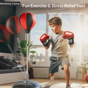 Pelota de Boxeo Vertical para Niños, Pelota de Reacción Rápida para el Hogar, Equipo de Fitness para el Hogar, Saco de Arena de Rebote para Descompresión - Product Image 2