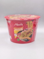 OEM Private Label Customized Disposable Instant Noodles 94g Bowl Halal Eco Friendly With Lid Chicken Beef Spicy Flavors