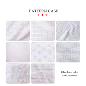 ผ้าขนหนูไมโครไฟเบอร์คุณภาพสูงแบบนูนลาย สำหรับฮัจญ์ ชุดอิห์รอมแบบไม่เย็บตะเข็บ พร้อมพู่ห้อย สำหรับผู้แสวงบุญชาวมุสลิม - Product Image 4