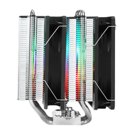 QiuzAim 120mm 6 caloduc 5V3Pin ARGB 4pin PWM ventilateur double tour Air 1700/1851 CPU refroidisseur pour AM5/AM4 PC carte mère 2011 dissipateur thermique