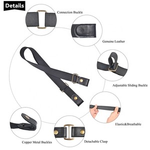 Venta al por mayor <span class=keywords><strong>Sin</strong></span> <span class=keywords><strong>hebilla</strong></span> <span class=keywords><strong>Cinturón</strong></span> de estirar Elástico <span class=keywords><strong>Cinturón</strong></span> de cintura ajustable Hombres Mujeres <span class=keywords><strong>Cinturón</strong></span> de cuero - Product Image 5