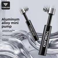 Pompe à air portable TOSUOD mini haute pression en alliage d'aluminium et nylon avec valve Schrader pour vélo de montagne et vélo de route