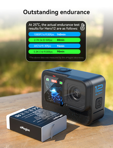 Pin hiệu năng cao AMagisn cho <span class=keywords><strong>GoPro</strong></span> Hero 12/11/10/9, pin thay thế 1800mAh cho phụ kiện <span class=keywords><strong>camera</strong></span> hành động <span class=keywords><strong>GoPro</strong></span> Black - Product Image 4
