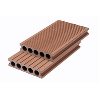 Échantillon de planches de terrasse en bois composite WPC pour piscine extérieure, cour et jardin