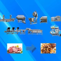 Ensemble complet d'équipements de transformation des aliments cuits, ligne de production de bœuf braisé, machine de fabrication de poulet braisé