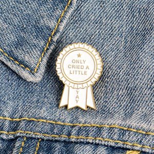 Introverti prix émail broches <span class=keywords><strong>conversation</strong></span> personnalisée maladroit seulement pleuré une petite broche revers Badge amusant bijoux cadeau livraison directe - Product Image 3