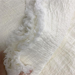 Vendita calda coperta di lino francese di alta qualità copriletto in cotone con frange di lino getta pesanti coperte di lino - Product Image 2