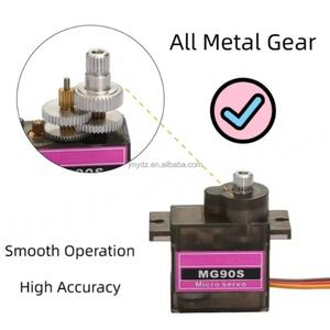 Servomoteur MG90S 14g 180 degrés pour aile fixe d'avion télécommandé, engrenage métallique de direction 9g - Product Image 2