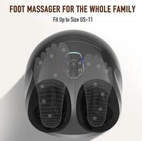 Masseur de pieds Shiatsu avec chaleur, compression d'air et pétrissage profond pour la fasciite plantaire, la neuropathie, améliore le bien-être des pieds