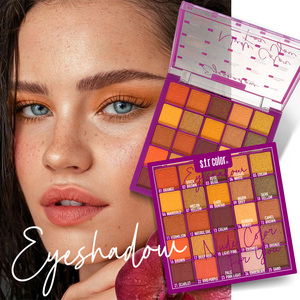 Vente en gros d'ombres à paupières 25 couleurs cosmétiques maquillage OEM Palette d'ombres à paupières mates scintillantes <span class=keywords><strong>rose</strong></span> beige personnalisé - Product Image 3
