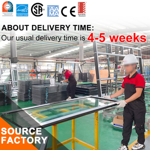 Wanjia bán nóng Lowe đôi cửa sổ kính nhôm hình ảnh cửa sổ cách nhiệt không thấm nước cửa sổ cố định - Product Image 5