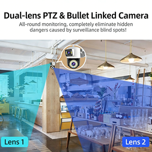 กล้องวงจรปิดไร้สาย <span class=keywords><strong>Yoosee</strong></span> แบบเลนส์คู่ ความละเอียด 2K 4MP หมุนได้ ปรับมุมมองได้ กันน้ำ พร้อมระบบตรวจจับความเคลื่อนไหว แจ้งเตือน ภาพสีกลางคืน Wifi CCTV - Product Image 5