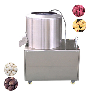Petit éplucheur de patate douce automatique électrique commercial nettoyant la machine d'épluchage de pomme de terre de lavage - Product Image 1