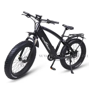 Bicicleta elétrica gorda grande potência, 26*4.0 1000w, mountain bike/neve, bicicleta elétrica com ce