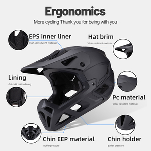 <span class=keywords><strong>Casco</strong></span> <span class=keywords><strong>de</strong></span> Ciclismo Integral Certificado por CE CPSC, <span class=keywords><strong>Casco</strong></span> Ligero para <span class=keywords><strong>Descenso</strong></span> en <span class=keywords><strong>Bicicleta</strong></span> <span class=keywords><strong>de</strong></span> Montaña, Transpirable, con Protección Contra Impactos - Product Image 2