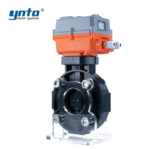 工业4英寸电动蝶阀高温水聚氯乙烯聚丙烯UPVC电动空气控制 - Product Image 4