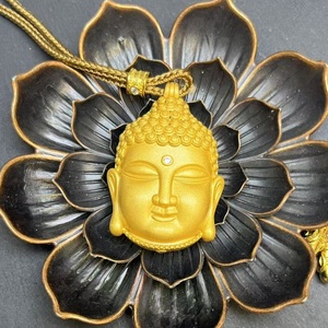 Collier Bouddha en or polyvalent de style chinois classique FYXL1280 - Product Image 2