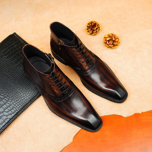 Chaussures Homme Vintage en Cuir Véritable Sculpté, Respirantes et Légères, Idéales pour Mariage et Automne – Vente en Gros - Product Image 3