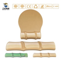 Tapis de souris en mousse à mémoire de forme jaune avec repose-poignet, design épuré, pour PC, bureau et gaming