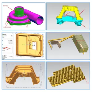 Üretim hassas ucuz CNC işleme hizmeti, soğutucu için döküm, özelleştirilmiş CNC işleme parçaları 3D baskı hizmeti