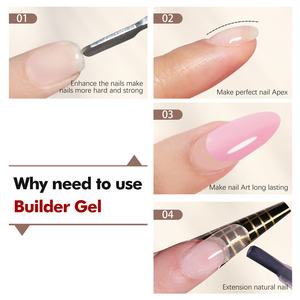 FZANEST HEMA FREE BIAB Gel Durcisseur en Bouteille à Faible Chaleur pour Extension d'Apex, Renforcement, Modélisation et Structuration des Ongles - Product Image 5