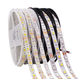 5M LED Strip Lights Không Thấm Nước 12V 5050 Trắng LED Strip Ribbon Diode 60LEDs/M 120LEDs/M Linh Hoạt RGB 2835 Luces LED Tape Rope