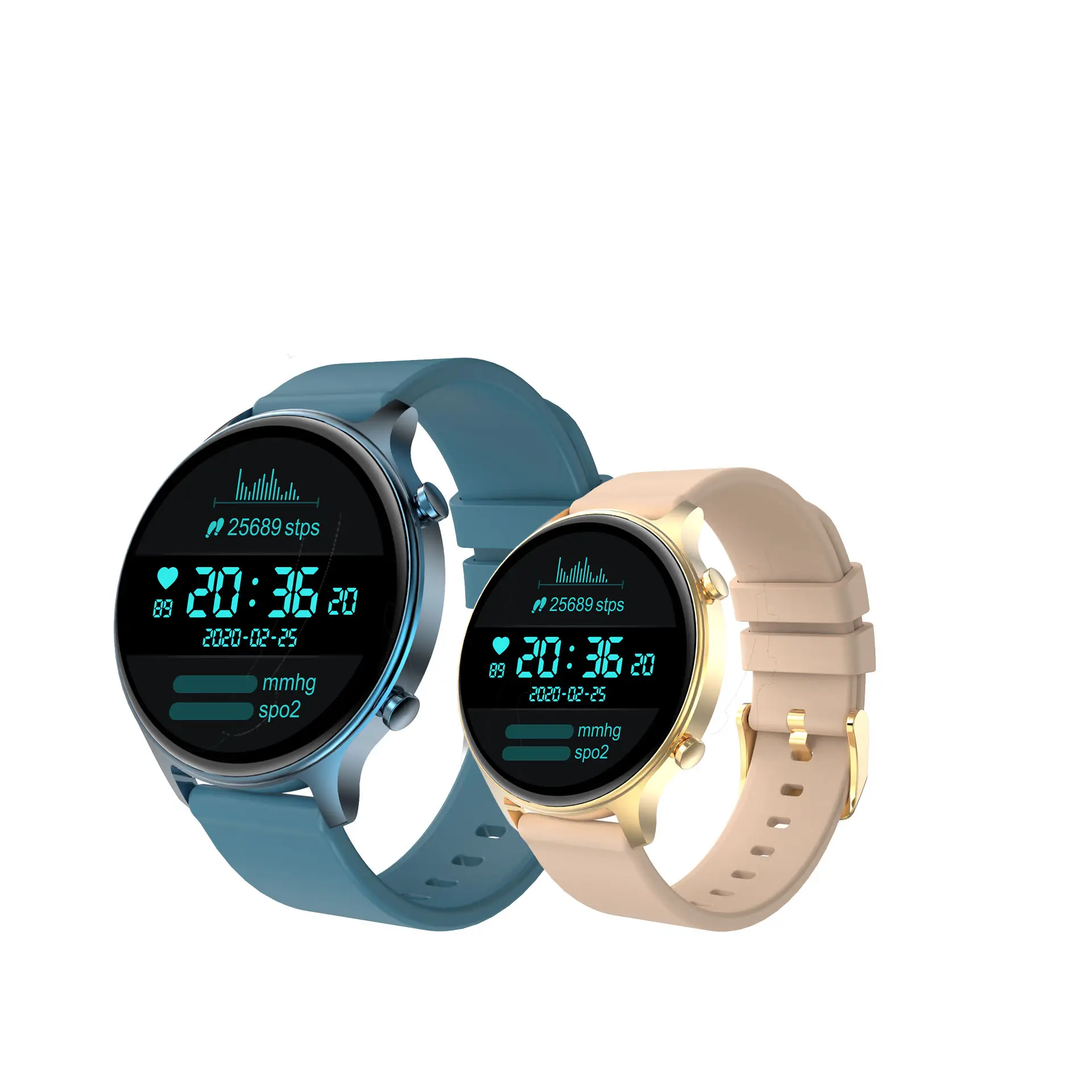 Lemfo — montre connectée DS30, bracelet unisexe, avec moniteur de fréquence cardiaque, d'activité physique, écran rond, pour hommes et femmes, vente en gros