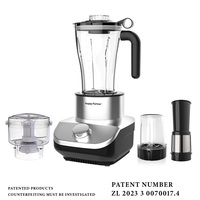 HappyPartner Multifunctionele 4-in-1 Elektrische Blender Voedselblender Sapcentrifuge Blender Smoothie Maker