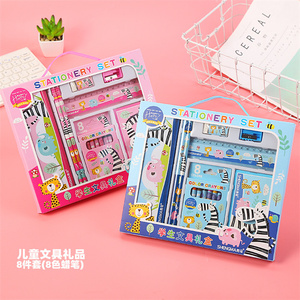 Bán chạy nhất trở lại trường học mặt hàng Quà Tặng sản phẩm văn phòng phẩm Bộ bút trường hợp + bút chì + tẩy + mài + máy tính xách tay + THƯỚC + bút chì - Product Image 3