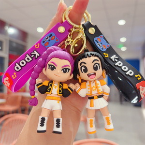 KPOP Şeytan Avcıları Silikon Kauçuk Anahtarlık Kolye Çizgi Film Animasyon Öğrenci Hediyesi Okul Çantası - Product Image 4