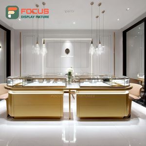 Mostrador de Exhibición de Joyería Comercial Moderno con Superficie Pulida para Tiendas - Product Image 4