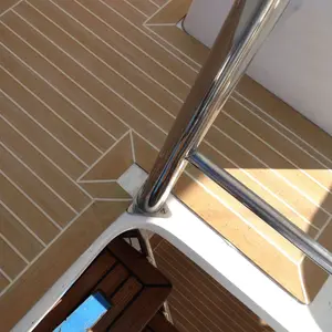 Plancher d'extérieur en teck synthétique pour intérieur de bateau, yacht