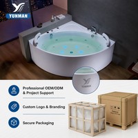 Bañera de Hidromasaje Independiente de Grado Profesional, Color Personalizado OEM, Acrílico, 40 Jets, Portátil, Moderna, para Apartamento o Villa
