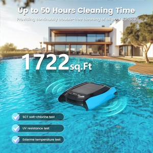 Robot Limpiafondos Inteligente para Piscinas con Energía Solar, Contenedor de Residuos de 7L, 4 Modos, IP68, Robot Automático para Limpieza de Superficies de Piscinas - Product Image 6