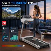 Motor para Caminadora de 2.5hp con Inclinación Automática, Caminadora para Ejercicio en Casa, Máquina de Fitness con Vibración