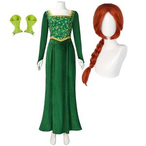 Costume da Principessa <span class=keywords><strong>Fiona</strong></span> <span class=keywords><strong>Verde</strong></span> per Donna Adulta Halloween DONG-002 - Product Image 1