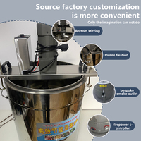 Marmite de cuisson et de mélange multifonctionnelle en acier inoxydable pour usage commercial, idéale pour les sauces chili et les confitures, directement de l'usine