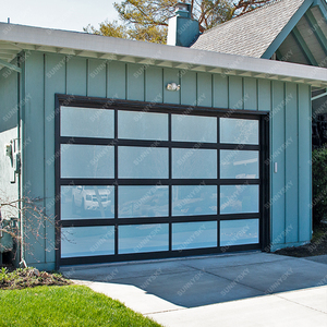 <span class=keywords><strong>Porte</strong></span> <span class=keywords><strong>de</strong></span> <span class=keywords><strong>garage</strong></span> <span class=keywords><strong>coulissante</strong></span> automatique en aluminium pleine vue en verre moderne <span class=keywords><strong>de</strong></span> luxe Sunnysky avec moteur - Product Image 6