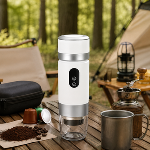 Cafetera Portátil Autocalentable 3 en 1, Compatible con Cápsulas y Café Molido, Diseño Desmontable, Batería Reemplazable, para Exteriores y Automóvil - Product Image 1