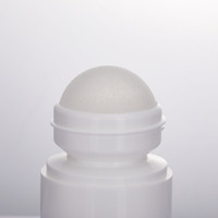 Rechargeable 30ml 60ml PP Couvercle Rond En Plastique Couvercle Plat Déodorant Tube En Plastique Vide Rouleau sur Bouteille Cosmétique