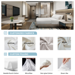 King Queen Size 500GSM Poliéster Microfibra <span class=keywords><strong>Relleno</strong></span> Edredón Insertar Blanco Hotel Ropa de cama Edredón Insertar - Product Image 6