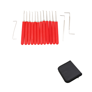 Juego de herramientas de cerrajero con cierre de ganchos, 15 Uds., con cremallera, herramienta Civil, suministros de cerrajero, herramientas de mano DIY de acero inoxidable, Hardware - Product Image 5