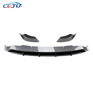 Nero lucido ABS carbonio Look B stile auto paraurti anteriore Spoiler mentoniera per <span class=keywords><strong>Mercedes</strong></span> Benz <span class=keywords><strong>GLC</strong></span> 300 X254 C254 2023-2025 - Product Image 6